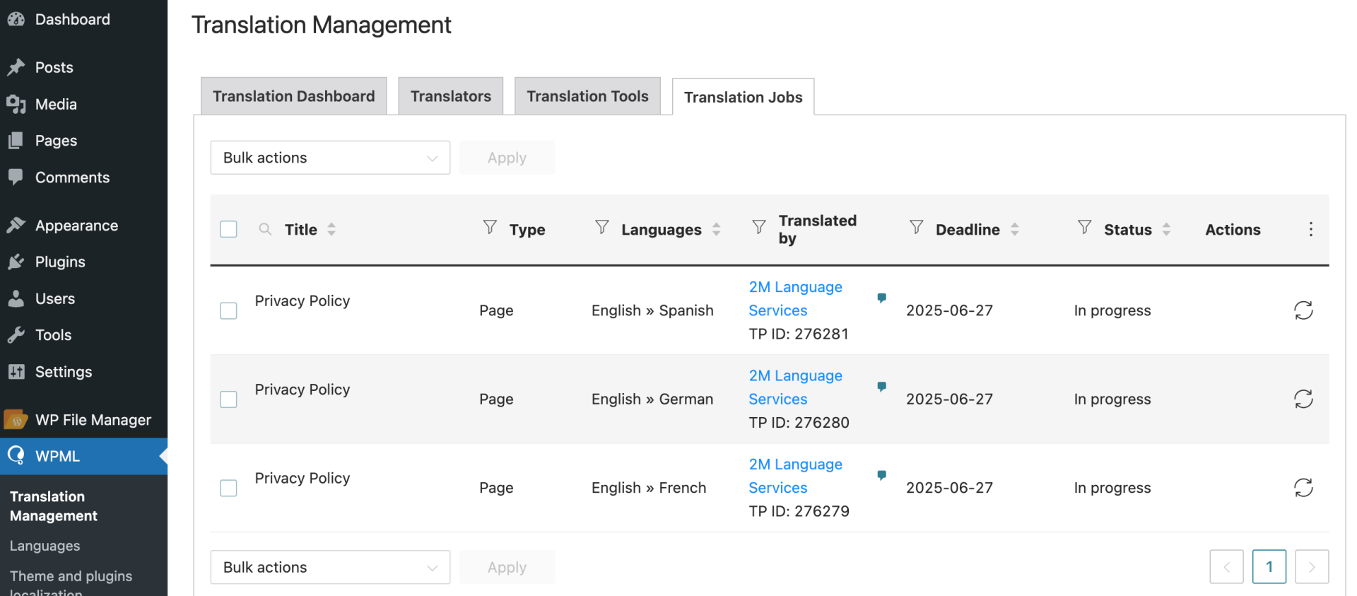 translation jobs for 2M